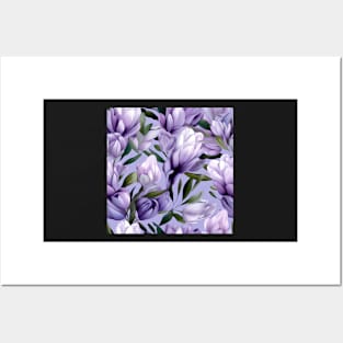 Lavender Flower Pattern Type 1 Posters and Art